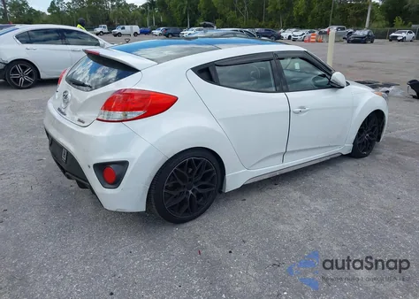 2016 Hyundai Veloster Turbo z USA, uszkodzony, nr VIN KMHTC6AE4GU269912
